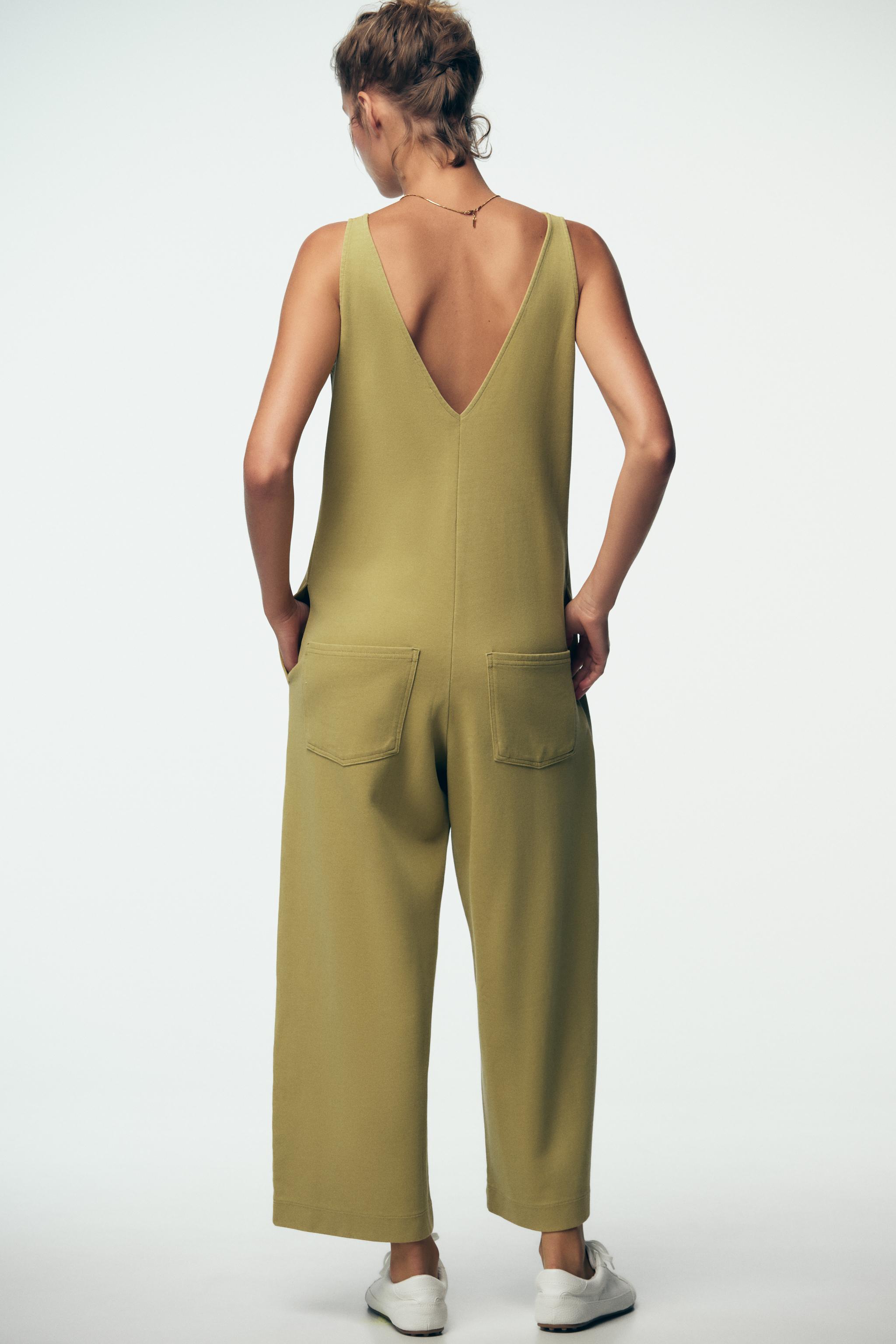WASHED INTERLOCK JUMPSUIT